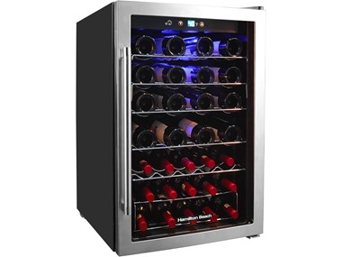 $144.99 Hamilton Beach 43-Bottle Wine Cooler Fridge dealfomo