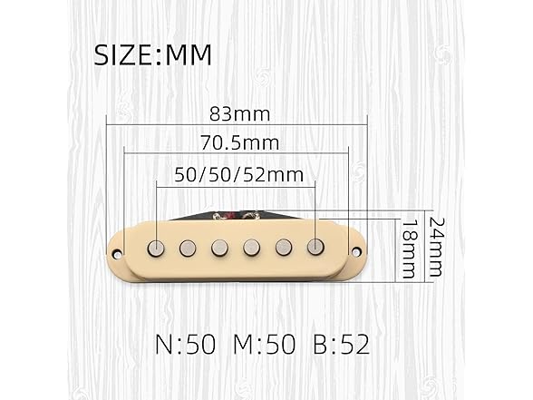 MAXCHEER Guitar Alnico 5 Strat Pickup