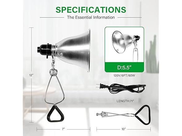 Simple Deluxe Clamp Lamp Light Socket