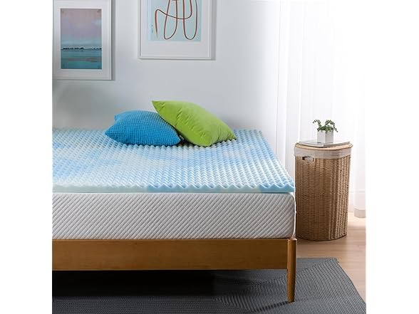 ZINUS 1.5" Swirl Gel Cooling Memory Foam Mattress