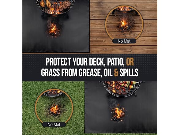 Home-Complete Outdoor Grill Mat for Deck - Gallery 2