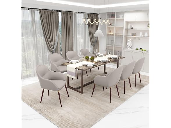 Leisuremod EDC21LGR Elias Dining Chair