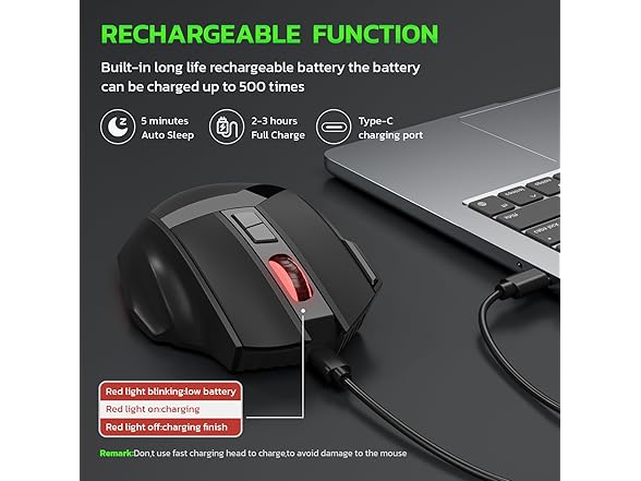 JMNGSHU Wireless Gaming Mouse