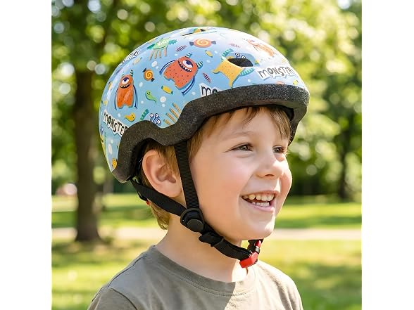 MOUNTALK Blue Monster Bike Helmet Ages 1-6