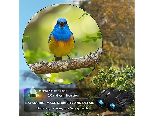 Hontry 10x25 Compact Binoculars