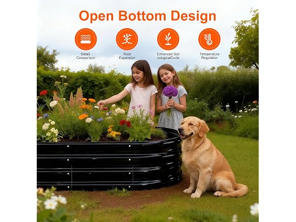 Rakukiri Raised Garden Bed 4FT Planter