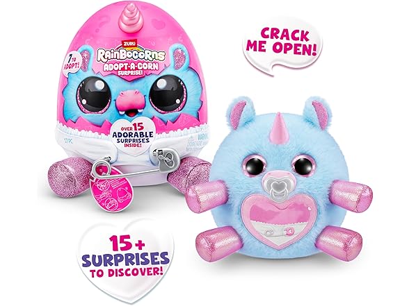 Rainbocorns Surprise Hippo Plush