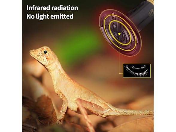 HANJION 100W Infrared Heat Lamp Bulb