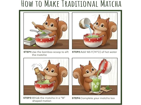 KOIMYSA Matcha Set With Mushroom Design