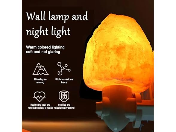Salt Lamp Night Light, 2 Pack