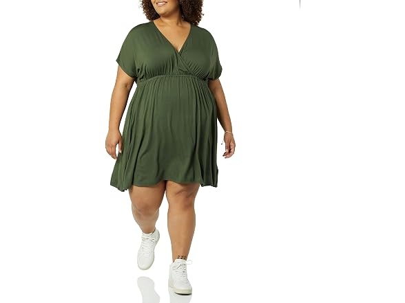 Amazon Essentials Women A-line Surplice Dress