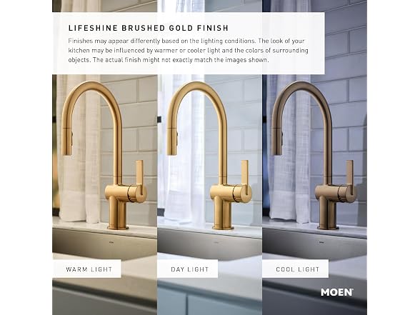 Moen Flara Brushed Gold Two Handle 8 in Faucet Trim Kit