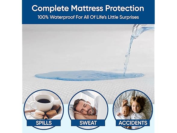 Sleepsteady Twin Size Luxury Tencel Mattress Protector