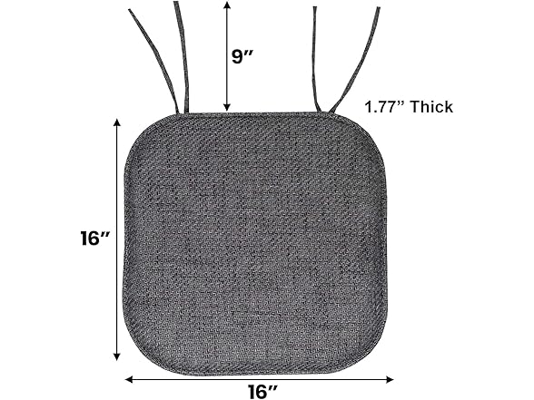 Herringbone Memory Foam Chair Cushions