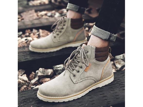 Eyushijia Men Waterproof Snow Boots Hiking Boot US