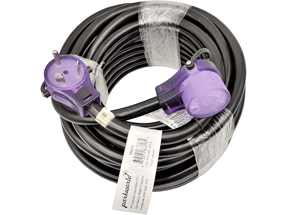 Parkworld RV 30A Extension Cord NEMA TT-30 with Handle