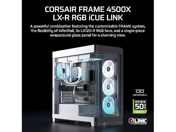 CORSAIR Frame 4500X LX Reverse Fan RGB Mid Tower