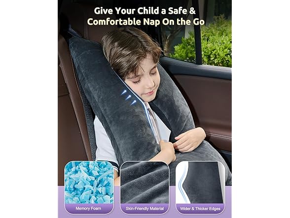 FAIORD Travel Pillow with Adjustable Strap