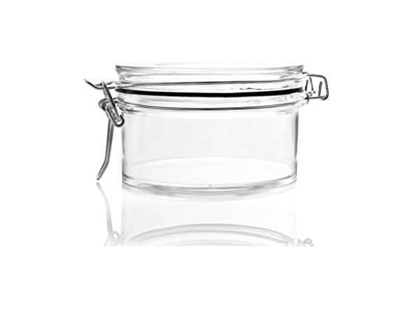 Mason Flat Jar, 10 oz - Glass, Case Pack of 24