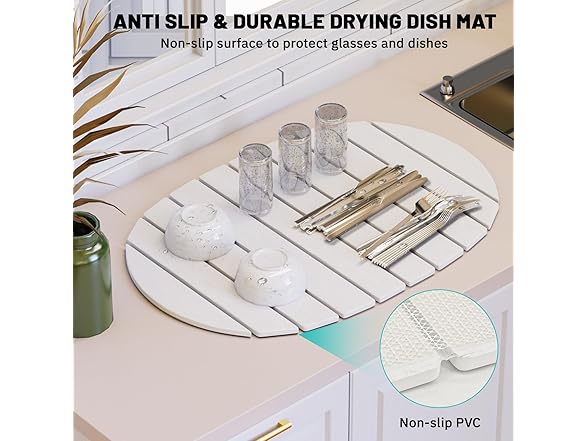 Quick Drying Foldable Dish Drying Mat