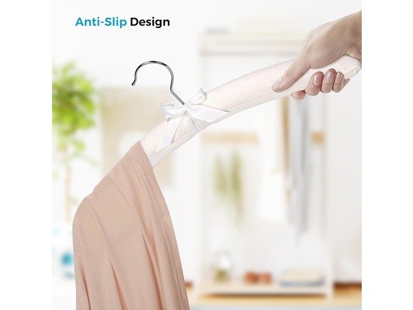 Sukkiri Homu 10-Pack Satin Padded Hangers