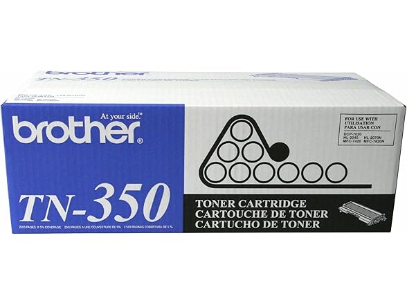 Brother Genuine Black Toner Cartridge, TN350