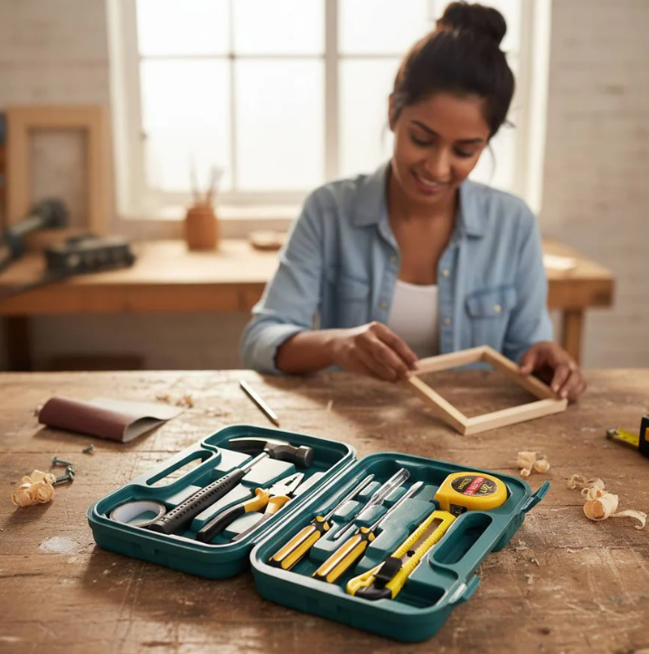 8 Piece Household Tool Set in Plastic Toolbox - Gallery 8