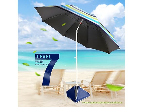 Fisqueen 8FT Large Beach Umbrella