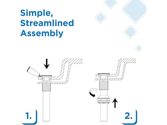 Gerber 1-1/4 in. Touch-Down Bathroom Sink Drain