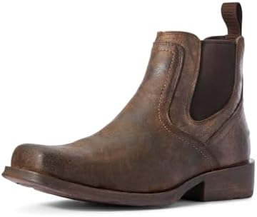 Ariat Midtown Rambler Square Toe Chelsea Men's Boots Stone Size 10