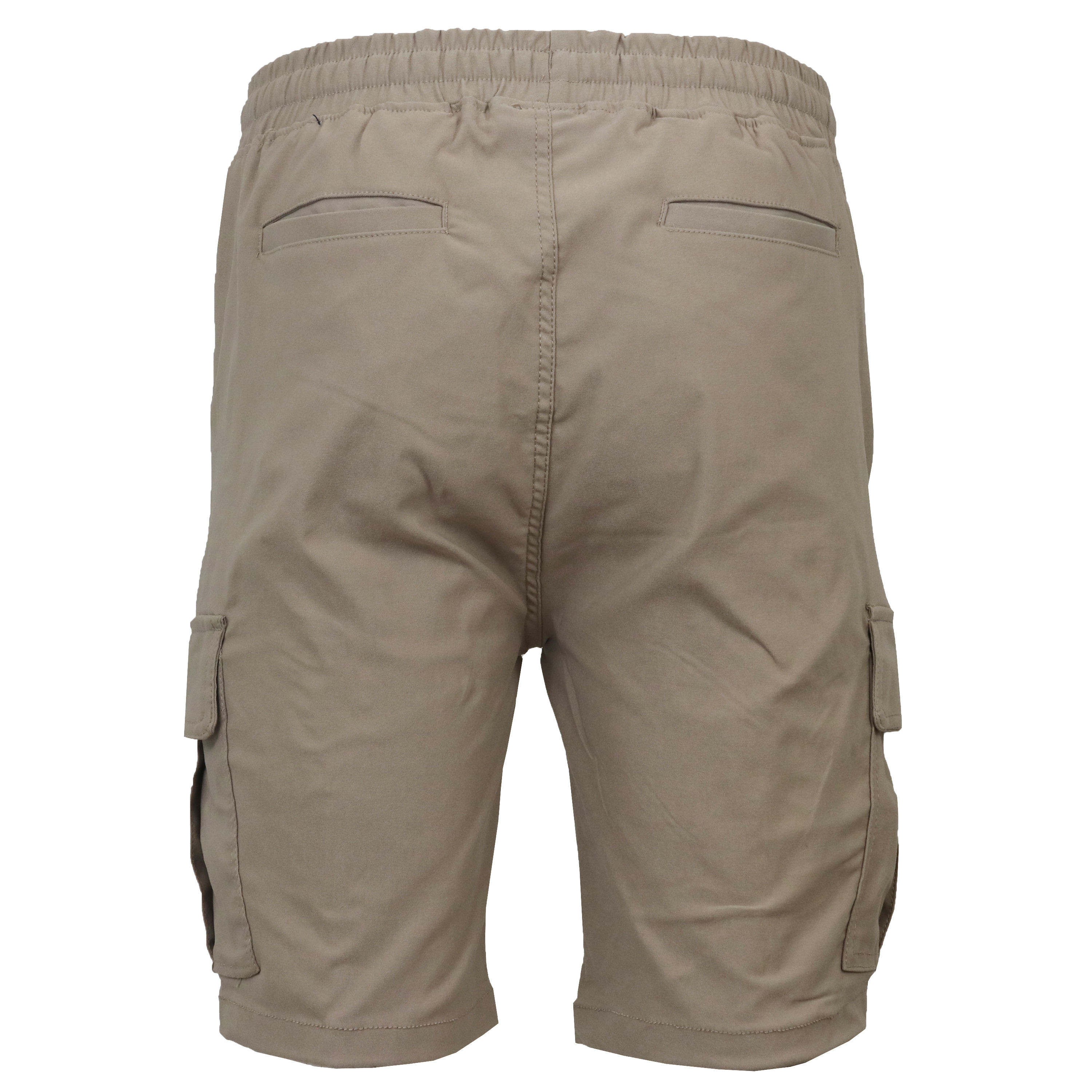 Mens Super Stretch Pull-On Cargo Shorts - Gallery 46