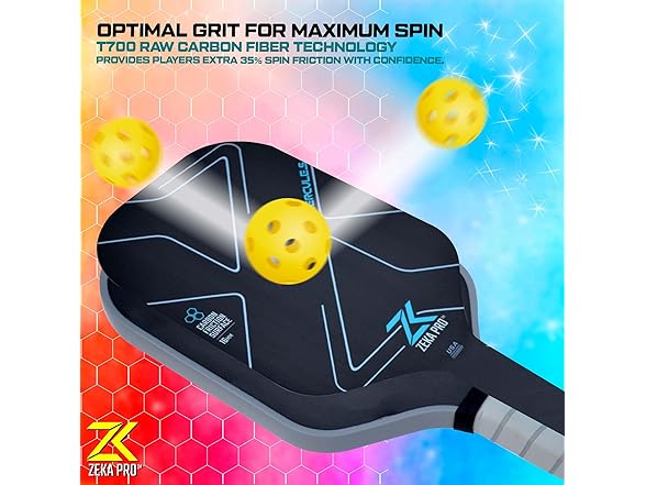 T700 Carbon Fiber Pickleball Paddle 16mm