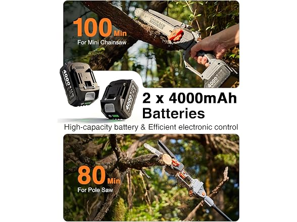 TaskStar 2-in-1 Pole Saw 8"