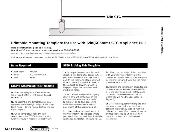 Amerock Mulholland Pull, 12", Nickel