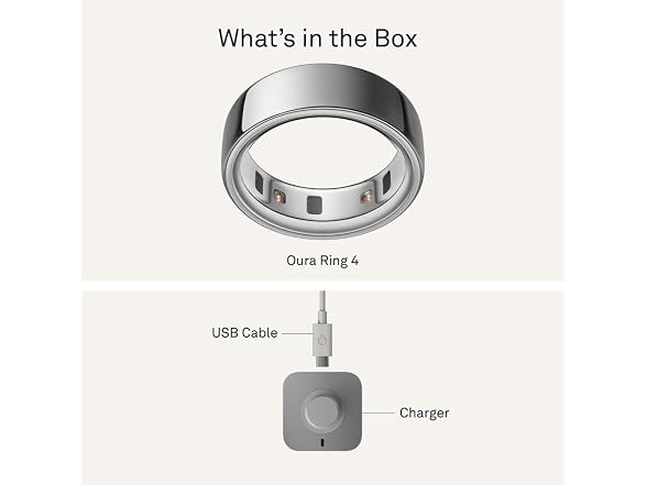 Oura Ring 4 Smart Ring - Metallic (Refurbished)