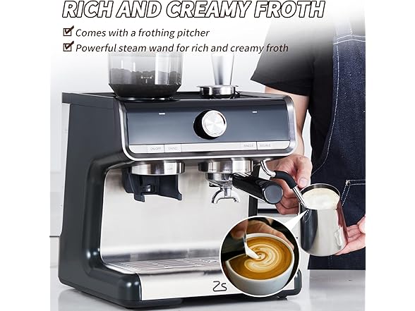 CuisinAid Espresso Machine with Grinder