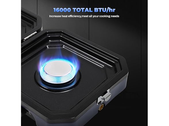 FAHKNS Propane Double Burner Camp Stove