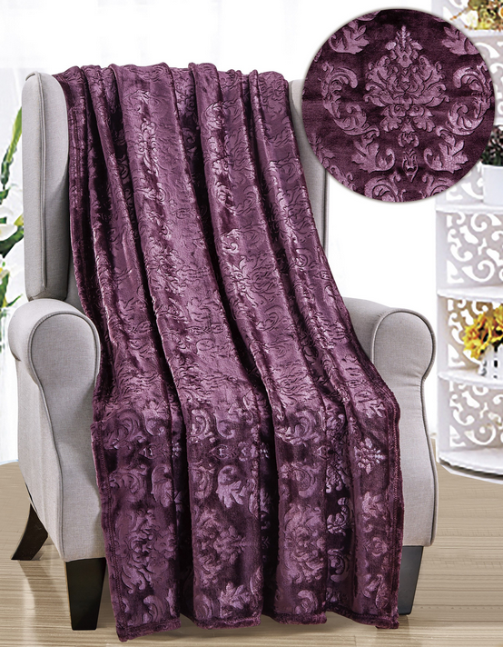 Versailles Embossed Throw - Gallery 14