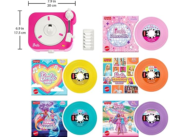 Fisher-Price Musical Toy Barbie Record Player