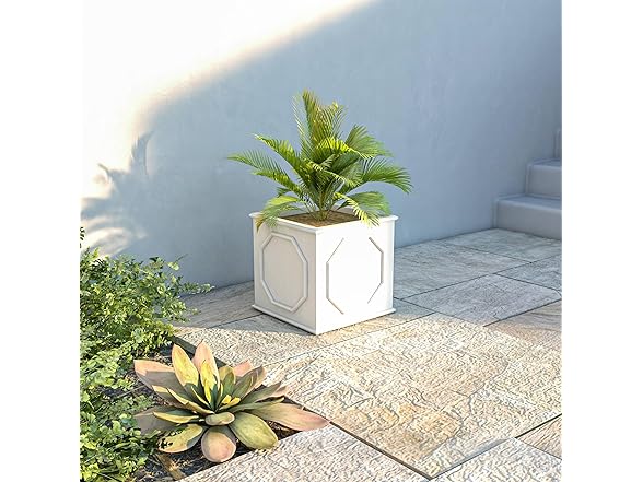 LeisureMod SP15W Sprout Planter White