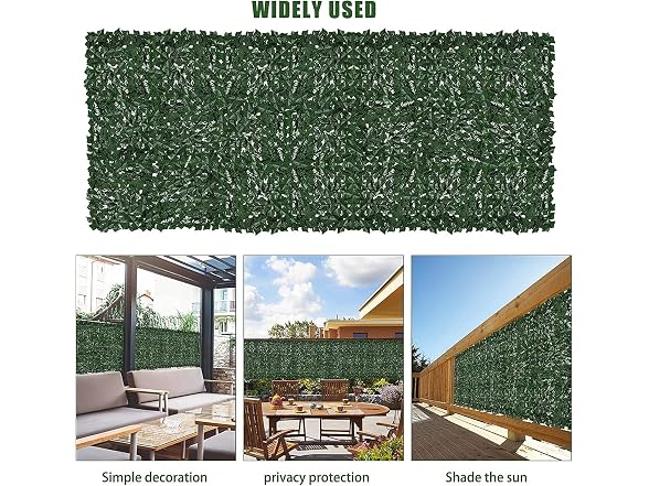 Moeput Faux Ivy Privacy Fence 197" X 40" - Gallery 5