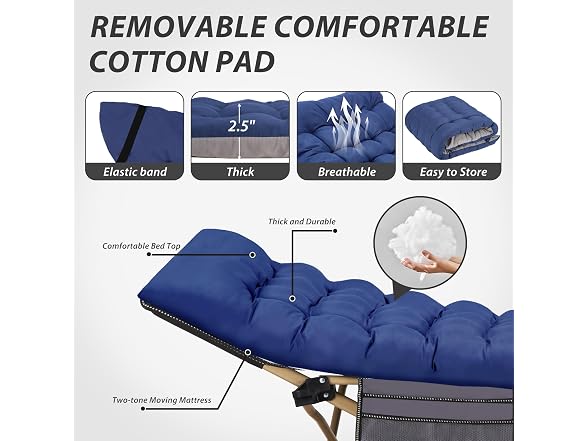 Candockway Folding Camping Cot Mattress