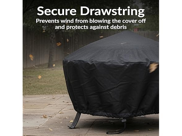 Sunnydaze Round Outdoor Fire Pit Cover 48-Inch