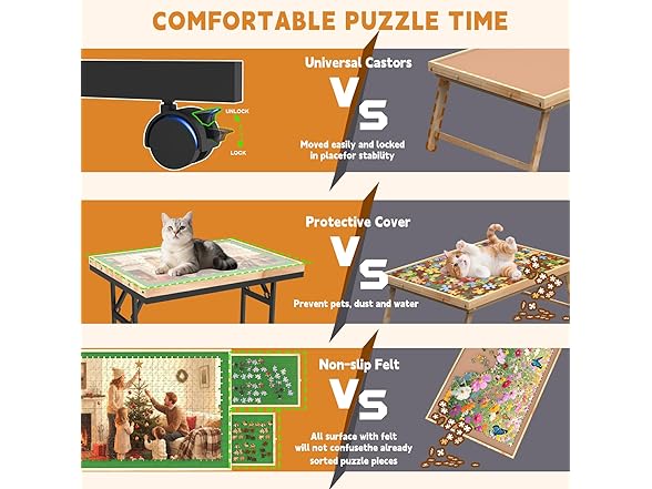 1500 Pieces Puzzle Table