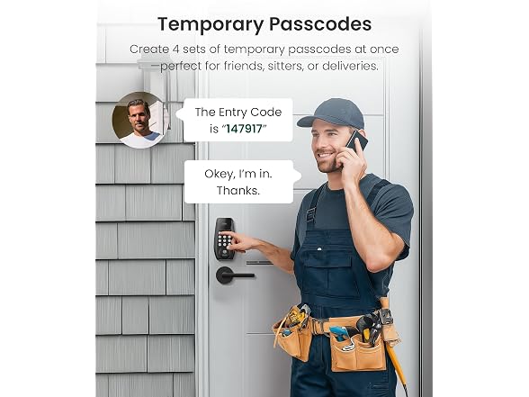 DESLOC C100 Smart Lock with Lever Handle