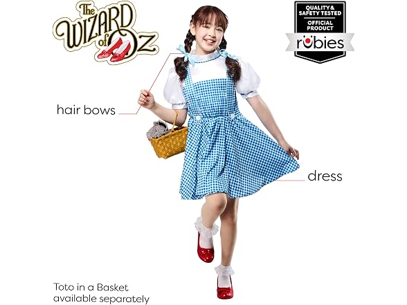Rubies The Wizard of Oz: Dorothy Costume (Small)