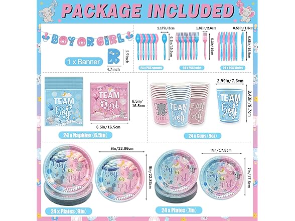 Yavxzvbw Baby Gender Reveal Decorations