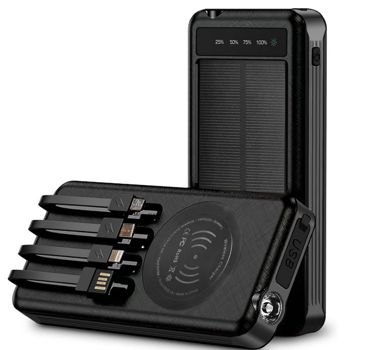 Outdoor Solar Portable 10000mAh Power Bank - Gallery 10