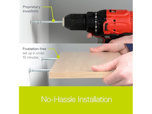 Delta Cycle 2-Pack Floating Shelves 24" x 8" x 1"