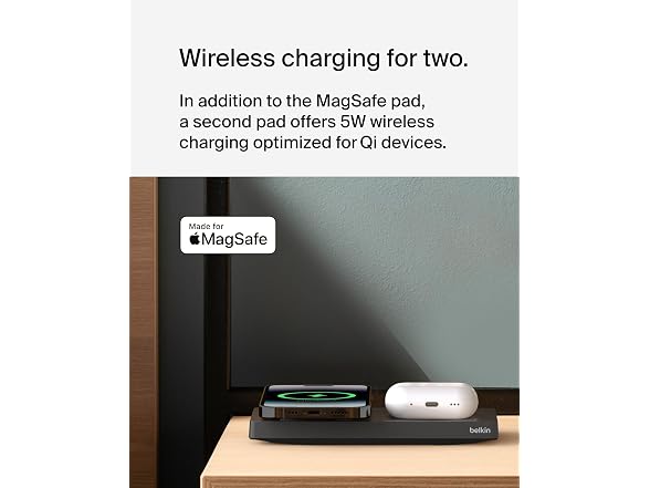 Belkin MagSafe 15W 2-in-1 Wireless Charger
